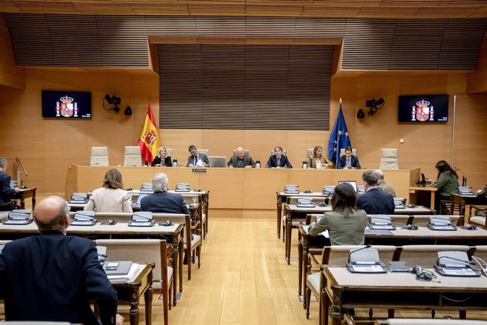 El mayor de los Mossos d'Esquadra en el momento de los hechos, Josep Lluís Trapero (2i), comparece en la Comisión de Investigación sobre los atentados de Barcelona y Cambrils del 17 de agosto de 2017, en el Congreso de los Diputados.