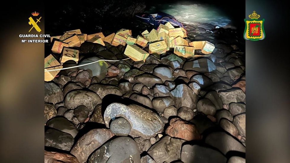 Interceptados más de 2.000 kilos de hachís en la costa norte de Tenerife