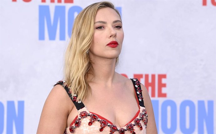 Scarlett Johansson en la presentación de Fly Me to the Moon