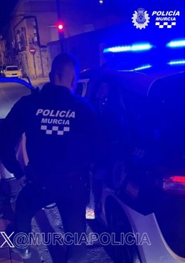 Imagen de la intervención de la Policía Local