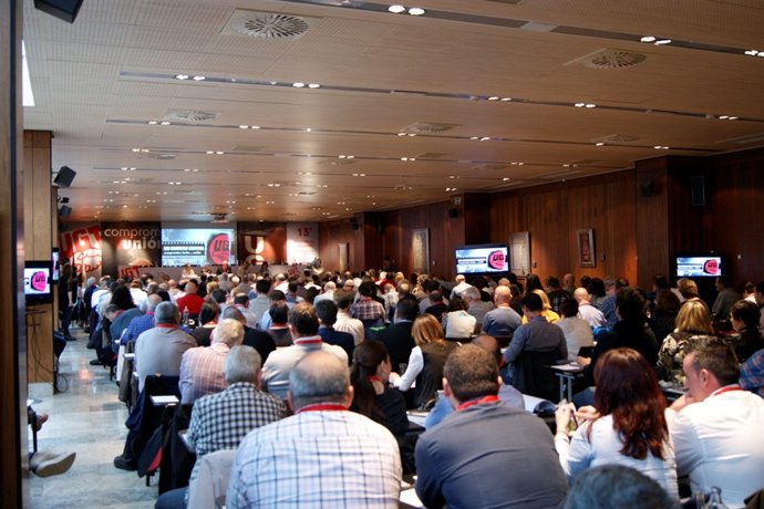 Imagen de arvhivo del 13 Congreso de UGT Cantabria celebrado en 2016