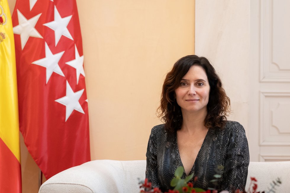 La presidenta de la Comunidad de Madrid, Isabel Díaz Ayuso