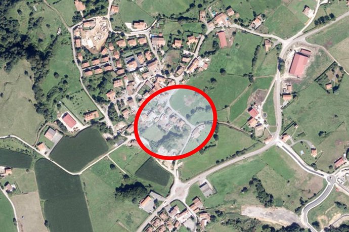 Imagen de la ubicación del solar cedido en La Revilla al Gobierno de Cantabria