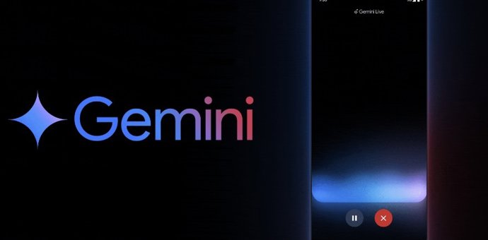 Recurso Gemini Live em um telefone Android