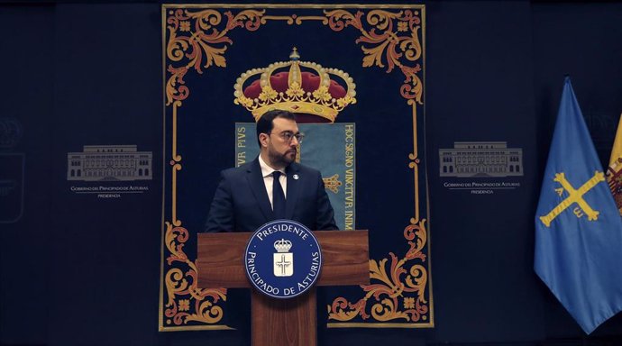 El presidente del Principado, Adrián Barbón