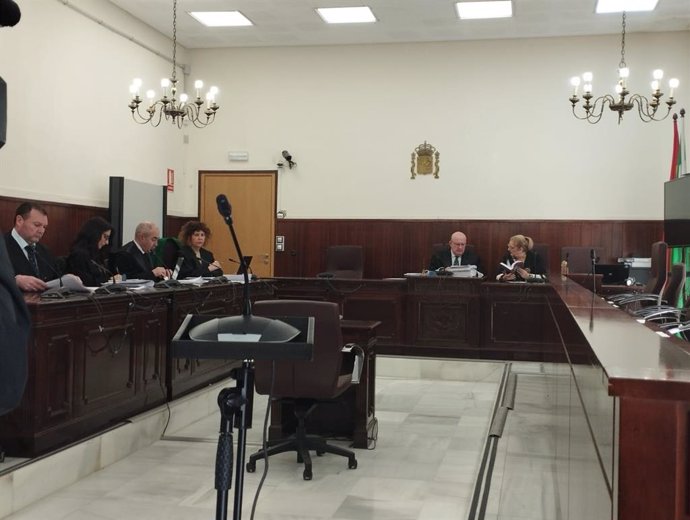 Momento del juicio por el asesinato de una mujer en Palos en abril de 2023.