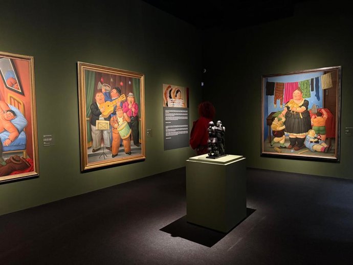 Una de las salas de la exposición sobre Botero en el Palau Martorell de Barcelona