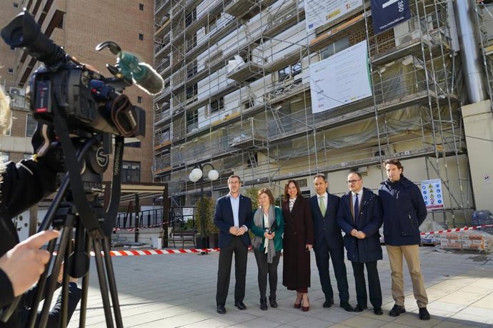 Visita a las obras en los edificios de la mancomunidad de propietarios Sierra Mágina.