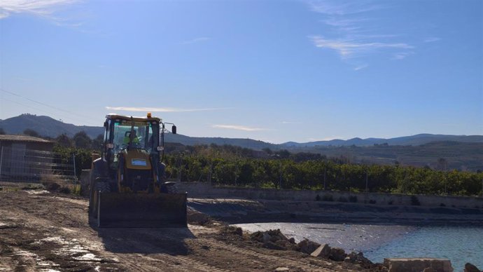 Trabajos en zonas agrarias afectadas por la dana en Turís (Valencia).