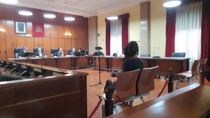 El acusado durante el juicio celebrado en la Audiencia de Jaén
