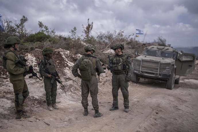 Archivo - Imagen de archivo de tropas de las Fuerzas de Defensa de Israel (FDI) en el sur de Líbano