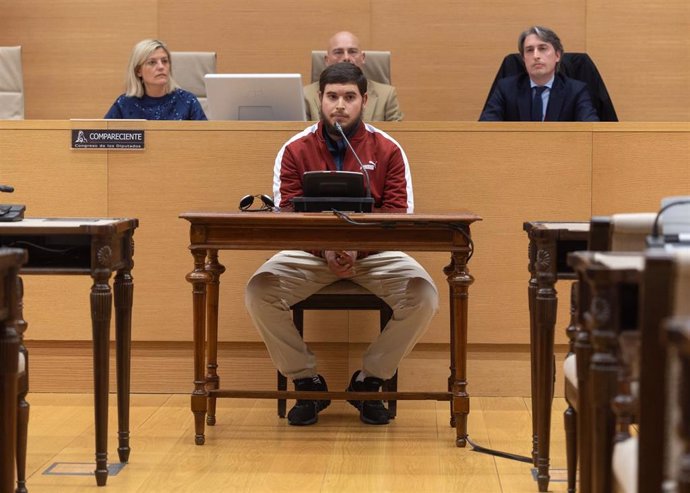 El condenado por los ataques terroristas del 17A, Mohamed Houli Chemlal,  comparece en la Comisión de Investigación sobre los atentados del 17A, en el Congreso 
