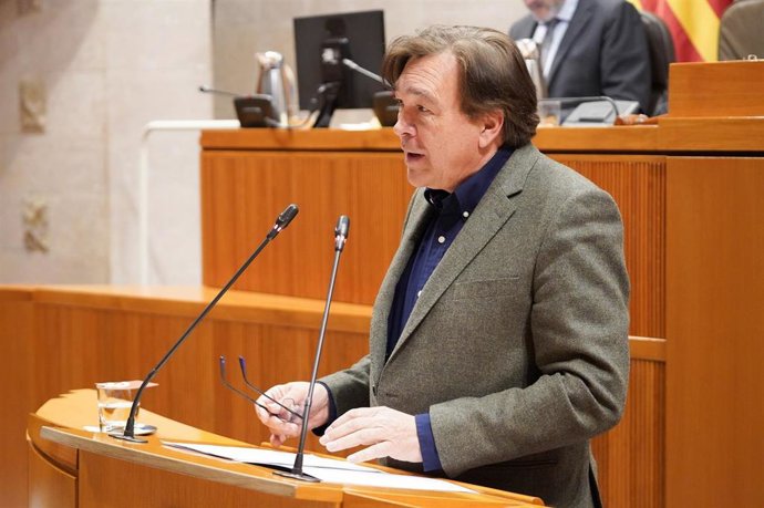 El portavoz de Aragón-Teruel Existe, Tomás Guitarte.