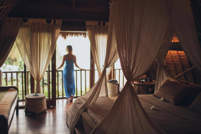 Imagen de una habitación de hotel.