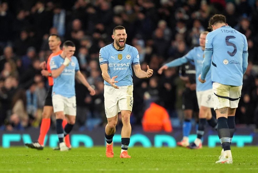 El mediocentro del Manchester City Mateo Kovacic, en un partido de la Liga de Campeones.