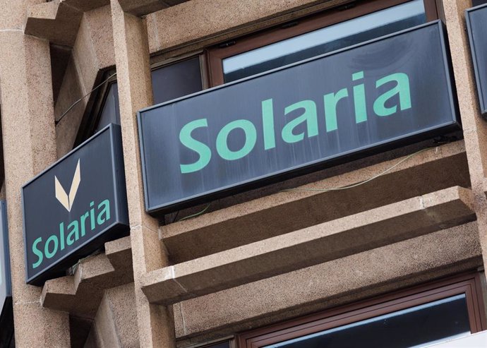 Archivo - La sede de Solaria, a 19 de mayo de 2023, en Madrid (España). Solaria Energía y Medio Ambiente, S.A. es una empresa líder en el desarrollo y generación de energía solar fotovoltaica en el sur de Europa, que tiene el objetivo de contribuir a la d