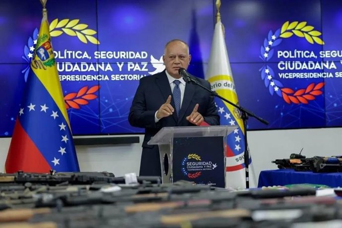 Archivo - Arquivo - Diosdado Cabello, ministro do Interior da Venezuela