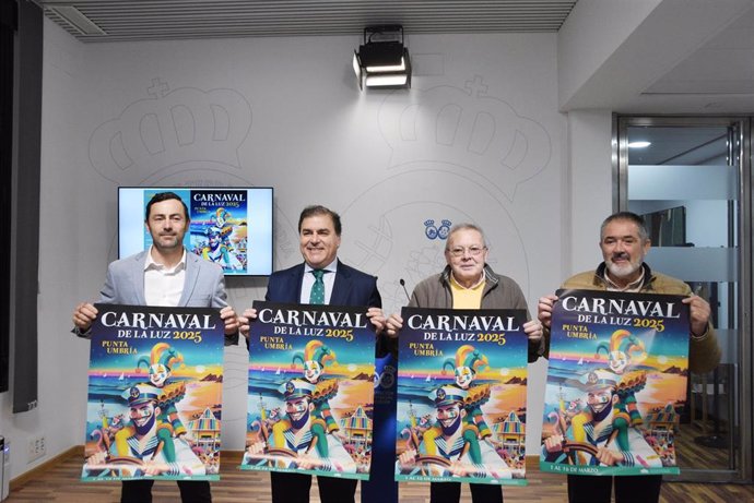 Presentación de la programación del Carnaval de Punta Umbría en la Diputación de Huelva.