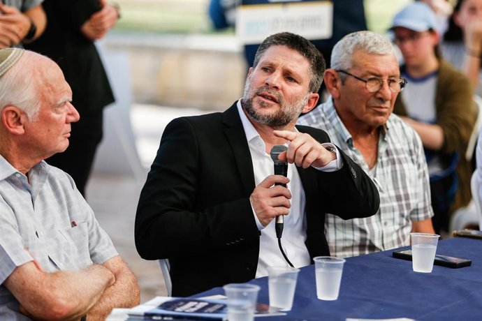 Archivo - El ministro israelí de Finanzas, Bezalel Smotrich.