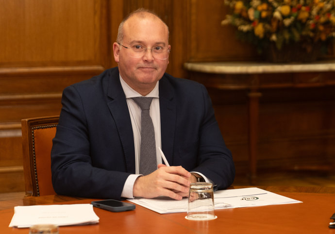 El portavoz del Grupo Popular en el Congreso de los Diputados, Miguel Tellado. Imagen de archivo. 
