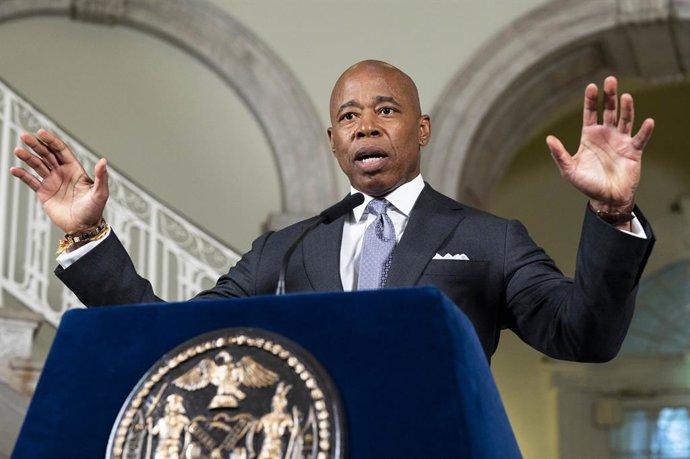 Archivo - Arquivo - Prefeito Eric Adams da cidade de Nova York (EUA)