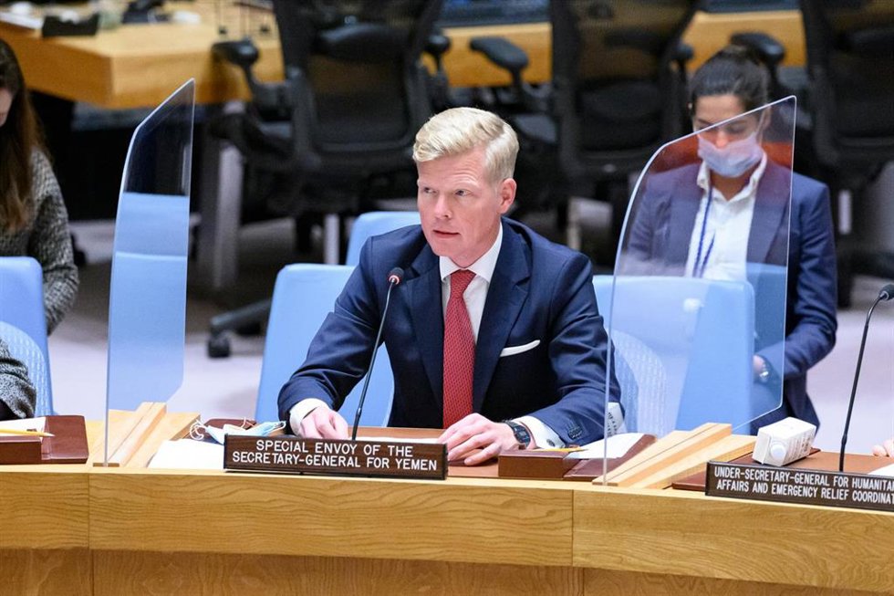 Archivo - El enviado especial de la ONU para Yemen, Hans Grundberg