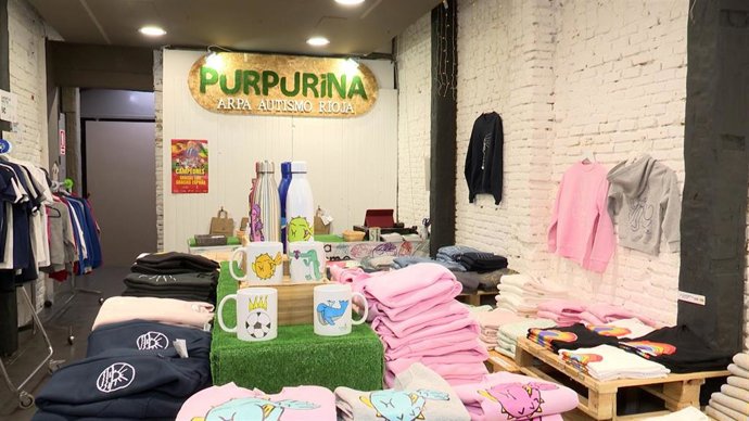 Tienda del proyecto Purpurina en Logroño.