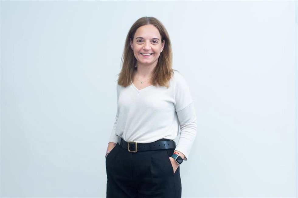 La alcaldesa de Getafe, Sara Hernández, posa tras una entrevista con Europa Press a 13 de febrero de 2025.