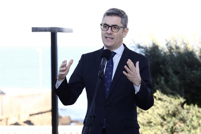 El ministro de la Presidencia, Justicia y Relaciones con las Cortes, Félix Bolaños, este viernes en Cádiz
