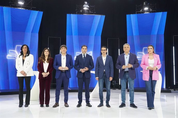 Archivo -  El debate de candidatos a lehendakari en campaña electoral en ETB
