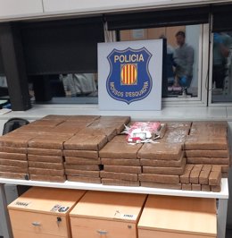 Imatge de la droga requisada a Rubí (Barcelona)