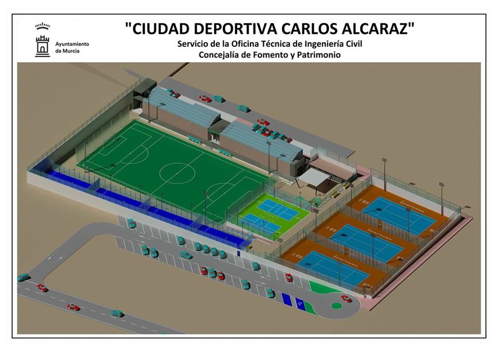 Recreación de la Ciudad del Tenis de Carlos Alcaraz