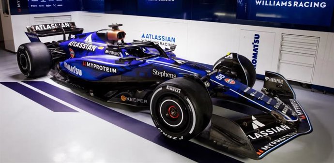 O novo FW47 da Williams Racing para a temporada de 2025 da F1.