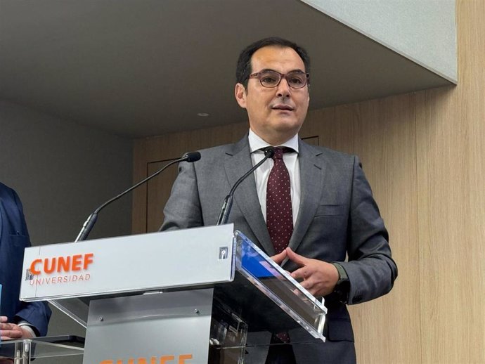 El consejero de Justicia, Administración Local y Función Pública, José Antonio Nieto, en Madrid en la inauguración del VI Simposio sobre Mediación organizado por la Asociación Española de Mediación (Asemed).