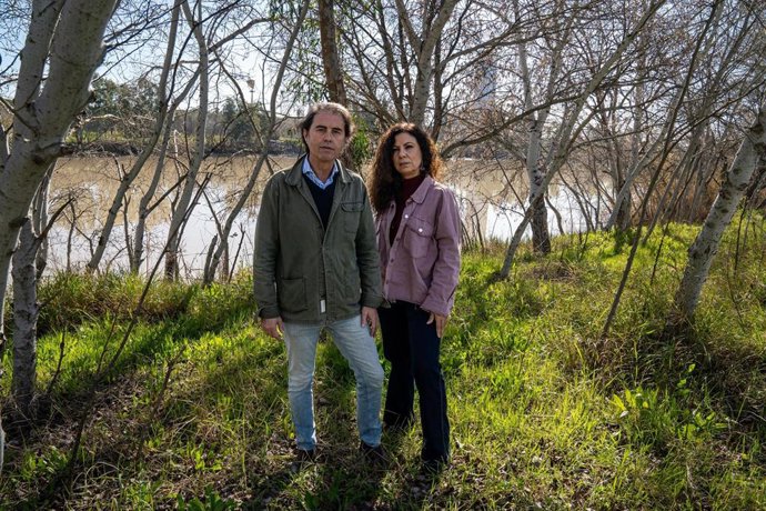 Ana Ruiz en una visita al Guadalquivir