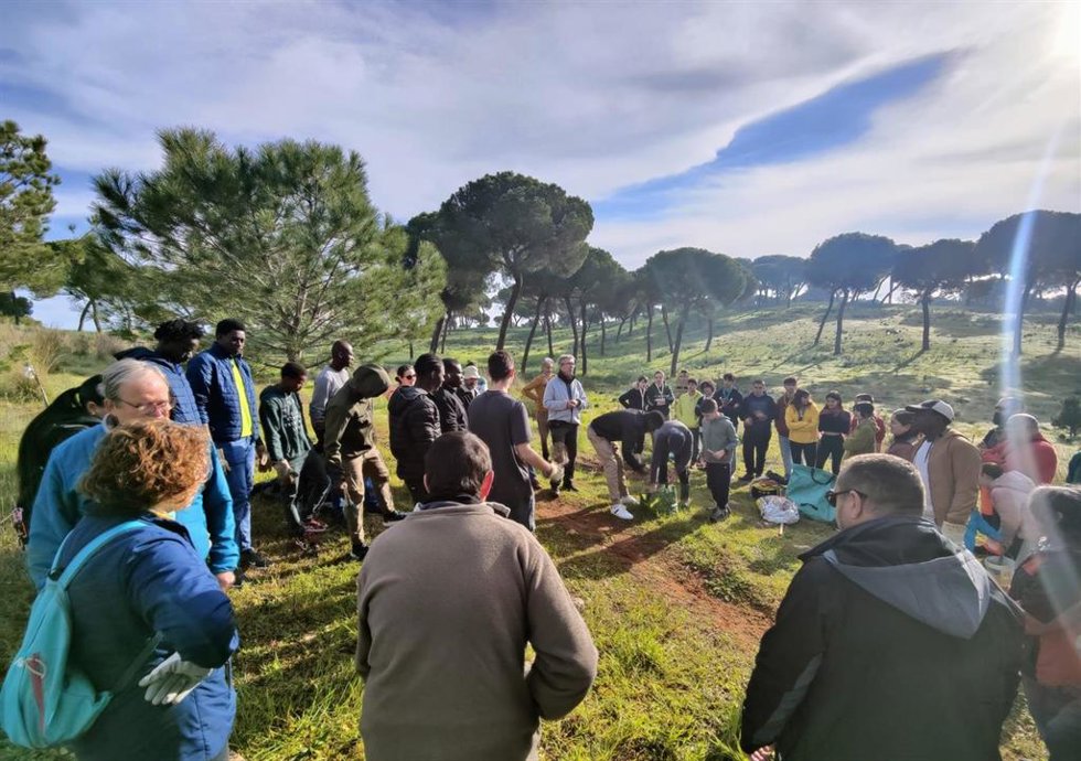 Archivo - Los refugiados de Alcalá de Guadaíra en actividades promovidas por los ecologistas de la localidad