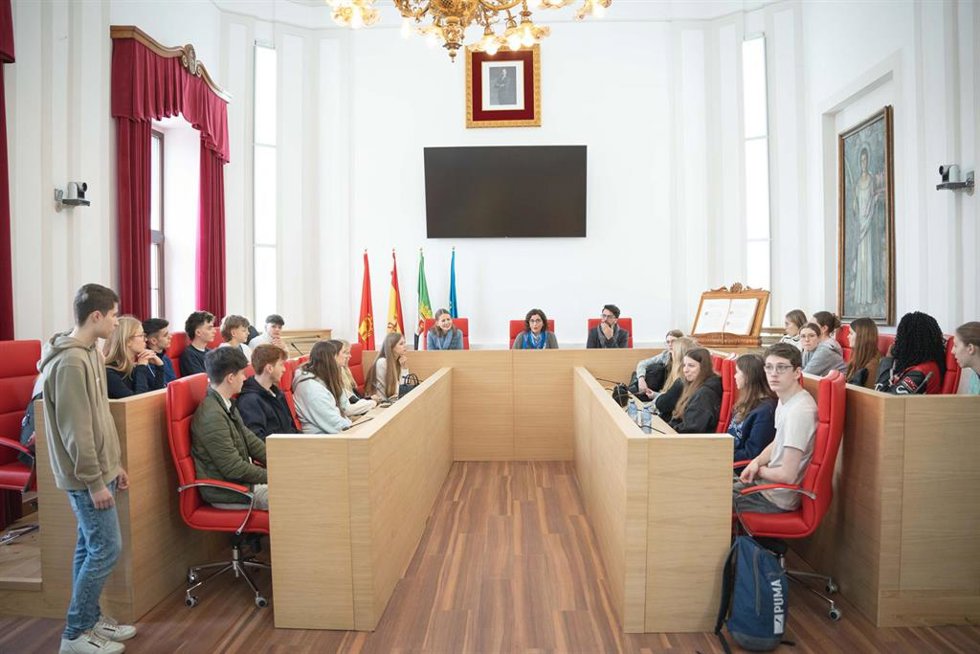 Recepción al alumnado alemán que está de intercambio en Mérida