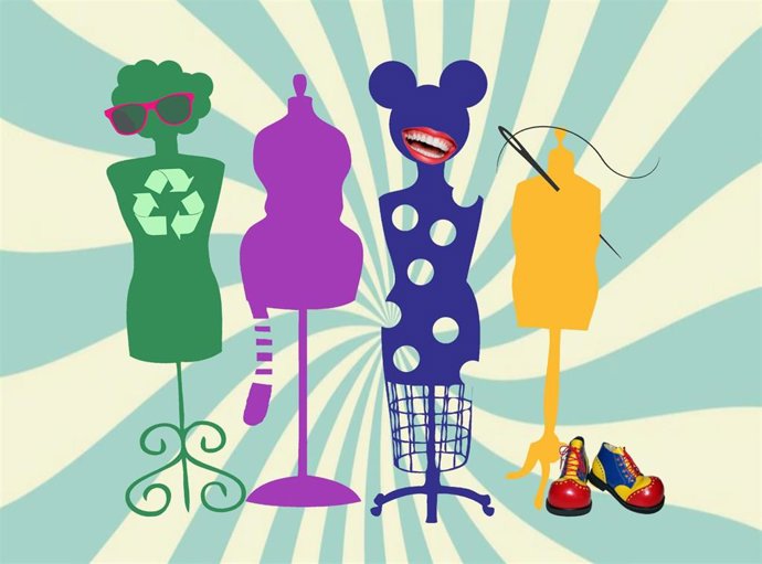 Cartel del mercado de disfraces.