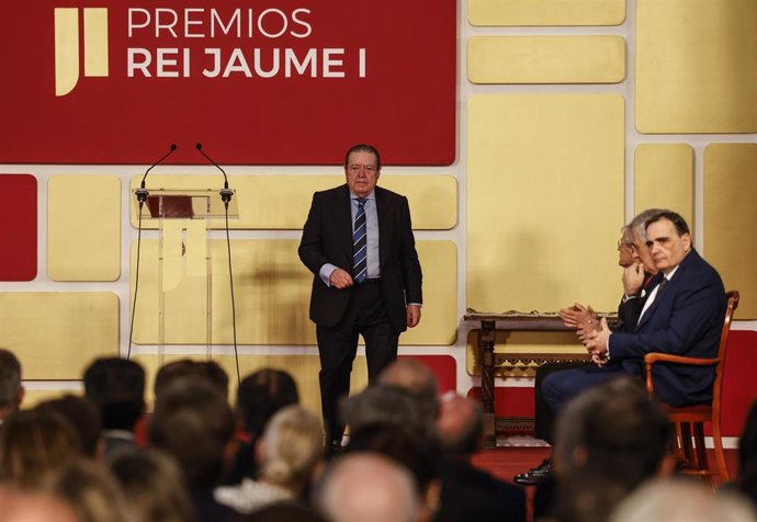 El presidente de la Fundación Premios Jaume I, Vicente Boluda, en la ceremonia de entrega de los Premios Jaume I 2024.