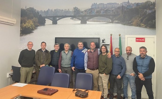 Foto del acuerdo colectivo en Siderúrgica Sevillana.