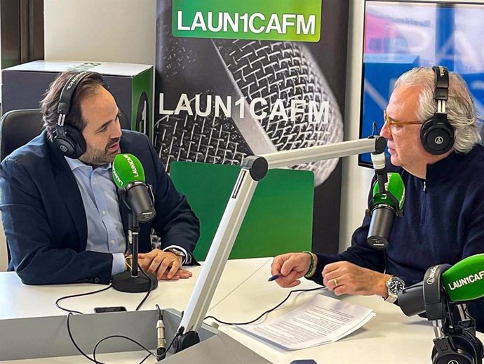 El presidente del PP de C-LM, Paco Núñez, en una entrevista en La Única FM.