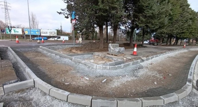 Avance de las obras en la VA-20.