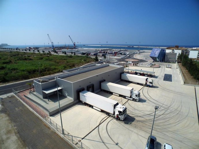 Vista aérea del PCF del Puerto de Motril