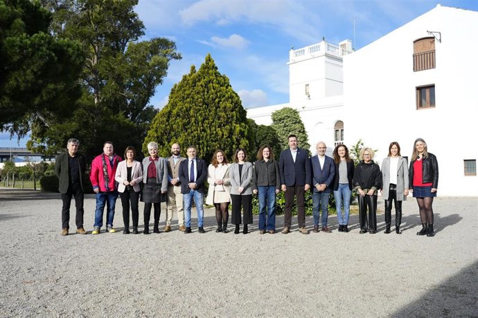 La consellera durante la visita