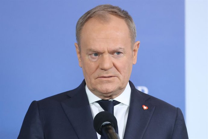 13 de fevereiro de 2025, Warszawa, Varsóvia, POLÔNIA: 13.02.2025 WARSAW REUNIÃO DO PRIMEIRO MINISTRO DONALD TUSK COM O CEO DA GOOGLE E ALPHABET SUNDAR PICHAI.13/02/2025 WARSAW REUNIÃO DO PRIMEIRO MINISTRO DONALD TUSK COM O CEO DA GOOGLE E ALPHABET SUNDAR 