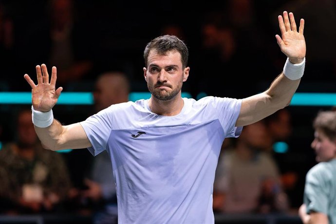 Pedro Martínez Portero, después de un partido.