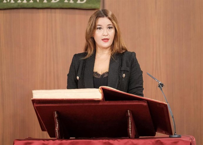 Archivo - Verónica Pérez toma posesión como miembro del consejo de administración de la Radio Televisión de Andalucía (RTVA) en octubre de 2022. (Foto de archivo).