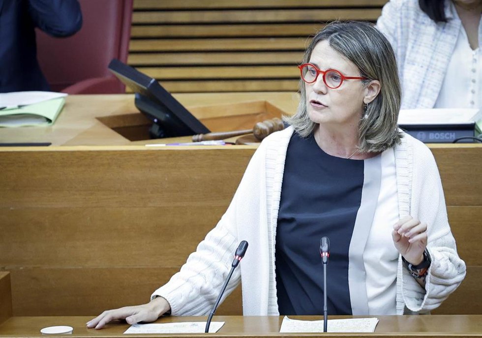 Archivo - La portavoz de Política Social del PP en Les Corts, Elena Bastidas
