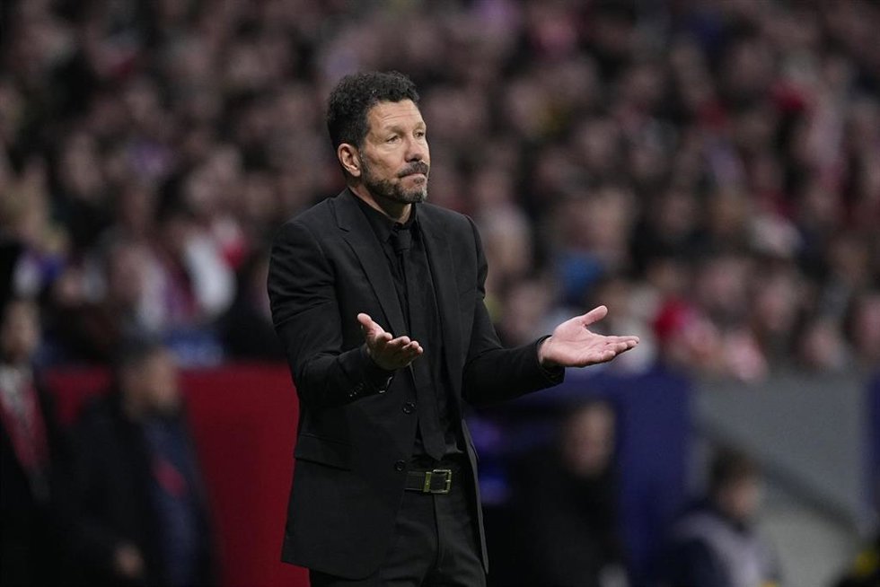 Diego Pablo Simeone, entrenador del Atlético de Madrid.
