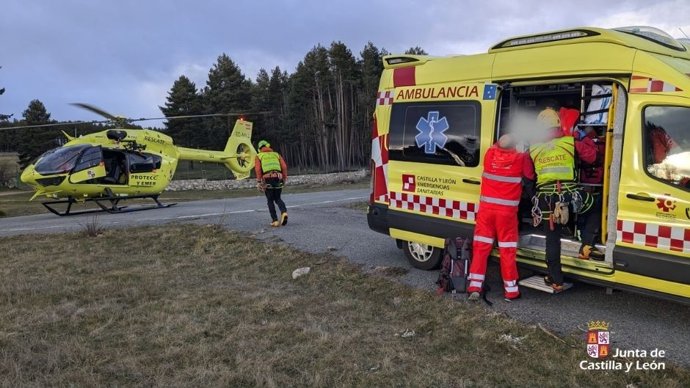 Imagen del rescate en Ávila